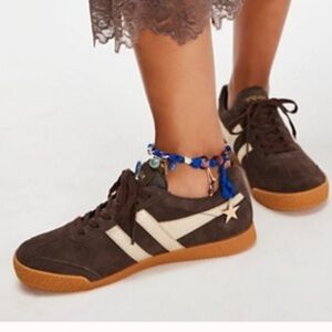 Gola Harrier Mirror Sneakers - Mocha/Gold/Gum Size 8.5 - NWOT